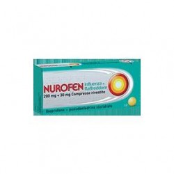 NUROFEN INFLUENZA E RAFFREDDORE*24 cpr riv 200 mg + 30 mg