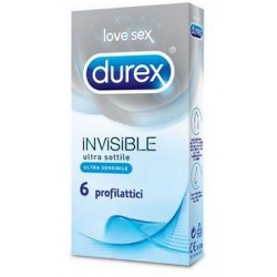 Durex profilattico ultra sottile Invisible 6pz